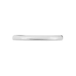 Alliance Aphroditia Demi Jonc Bombé Platine Blanc