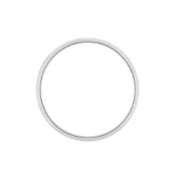 Alliance Aphroditia Demi Jonc Bombé Platine Blanc