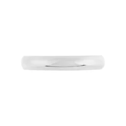 Alliance Aphroditia Demi Jonc Bombe Platine Blanc