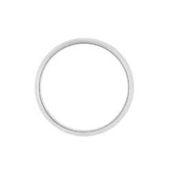 Alliance Aphroditia Demi Jonc Bombe Platine Blanc