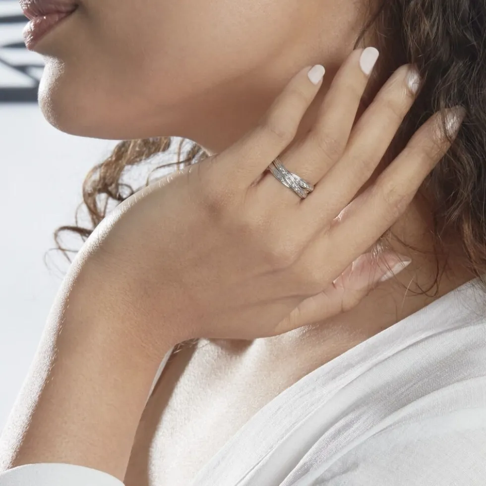 Alliance Bertina Demi Jonc Classique Or Blanc
