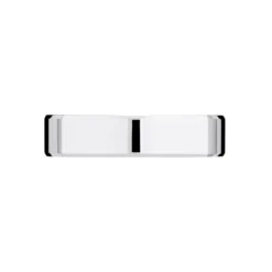 Alliance Carree Polie Or Blanc