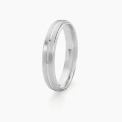 Alliance Circios Demi Jonc Classique Or Blanc