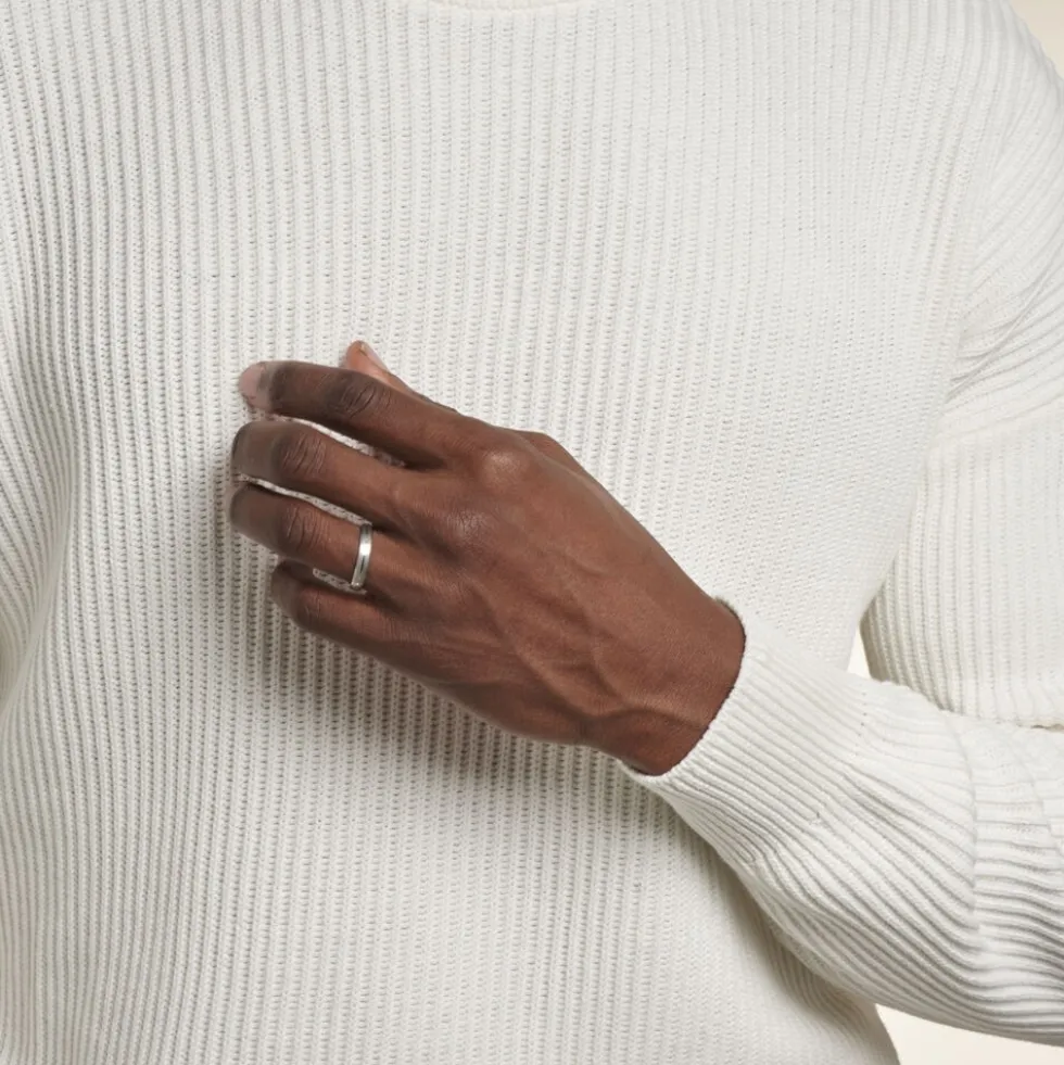 Alliance Circios Demi Jonc Classique Or Blanc