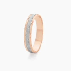 Alliance Clotilde Demi Jonc Classique Or Bicolore