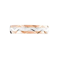 Alliance Clotilde Ruban Plat Or Bicolore