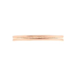 Alliance Effet Perle Ruban Plat Or Rose