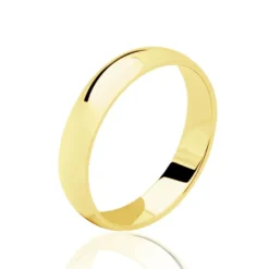 Alliance Irais Demi Jonc Classique Or Jaune