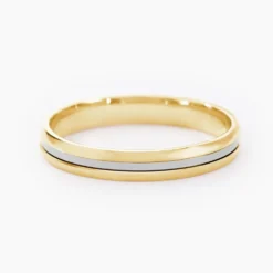 Alliance Jodelle Ruban Plat Or Bicolore
