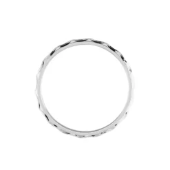 Alliance Marguerite Demi Jonc Classique Or Blanc
