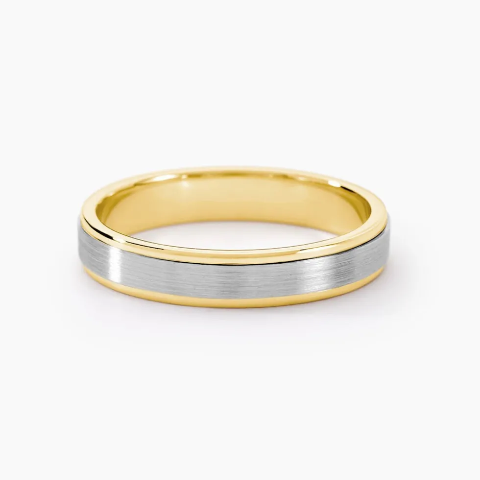 Alliance Markei Ruban Plat Or Bicolore