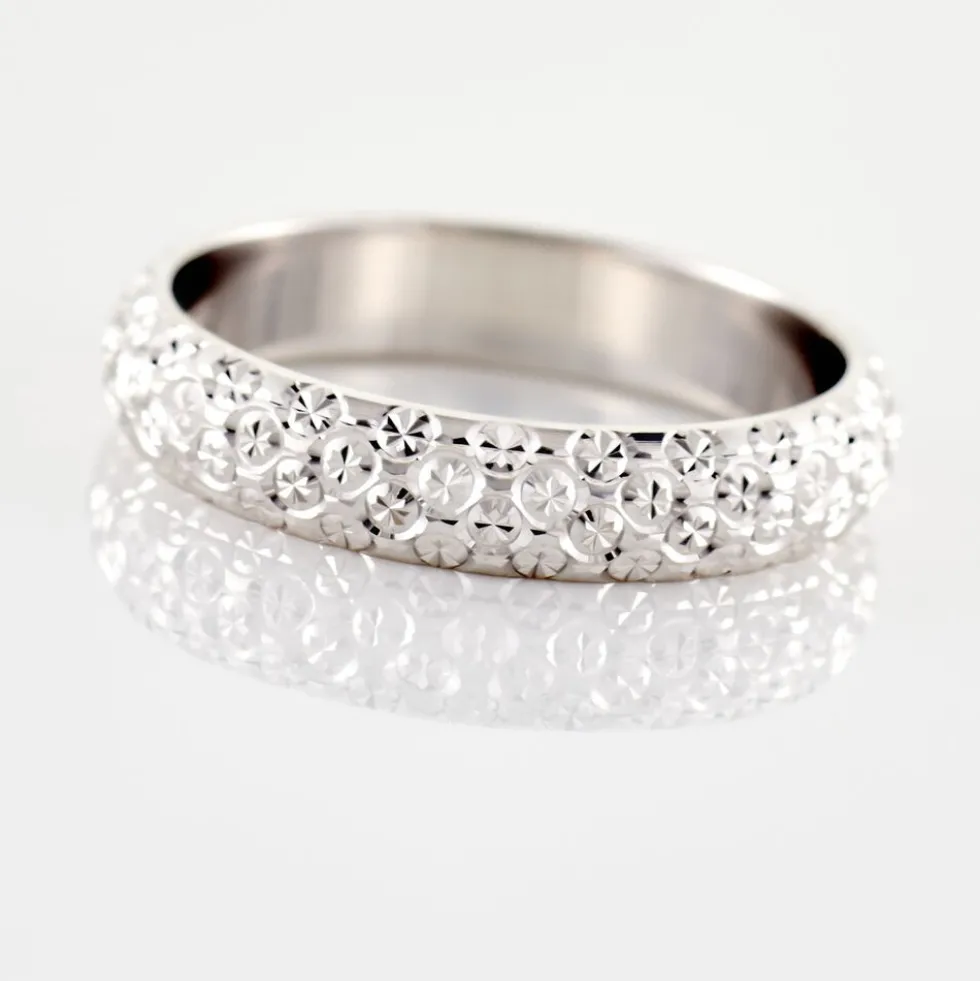 Alliance Mathena Ruban Plat Or Blanc