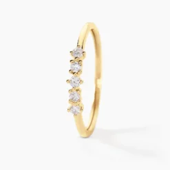 Alliance Matleena Or Jaune Diamant Synthétique