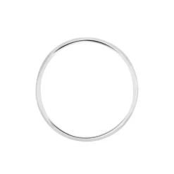 Alliance Meredithe Demi Jonc Classique Platine Blanc