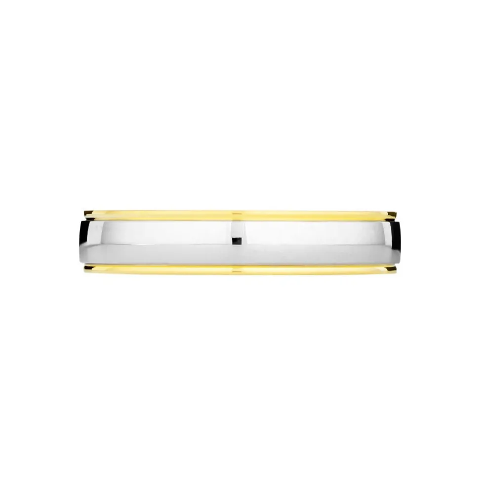 Alliance Miroir Ruban Plat Or Bicolore
