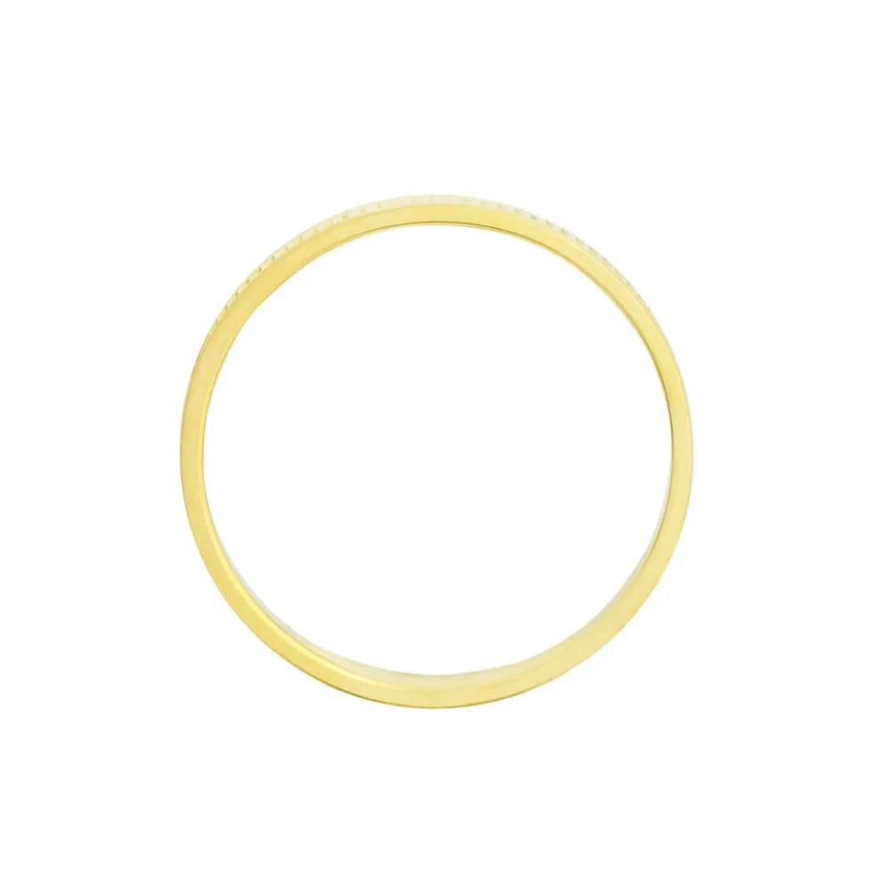 Alliance Perlee Ruban Plat Or Jaune