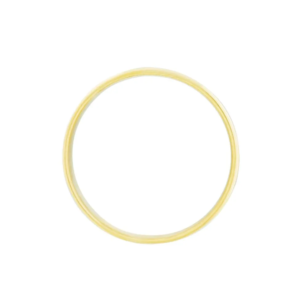Alliance Romaine Demi Jonc Classique Or Bicolore