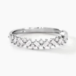 Alliance Vicentius Or Blanc Diamant Synthétique