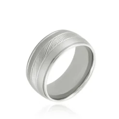 Bague Acier Blanc Sabien