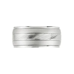 Bague Acier Blanc Sabien