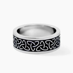 Bague Acier Blanc Ugo