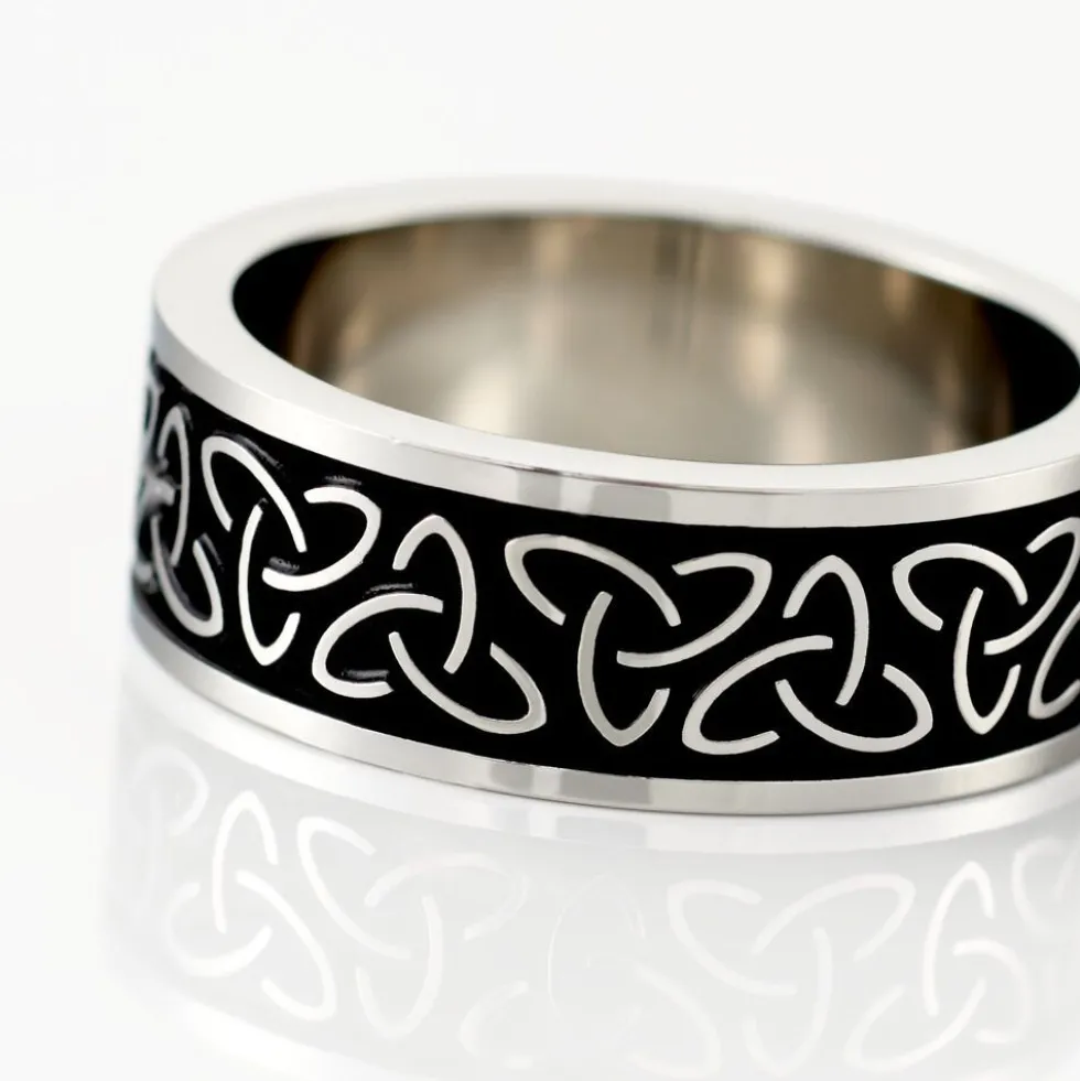 Bague Acier Blanc Ugo