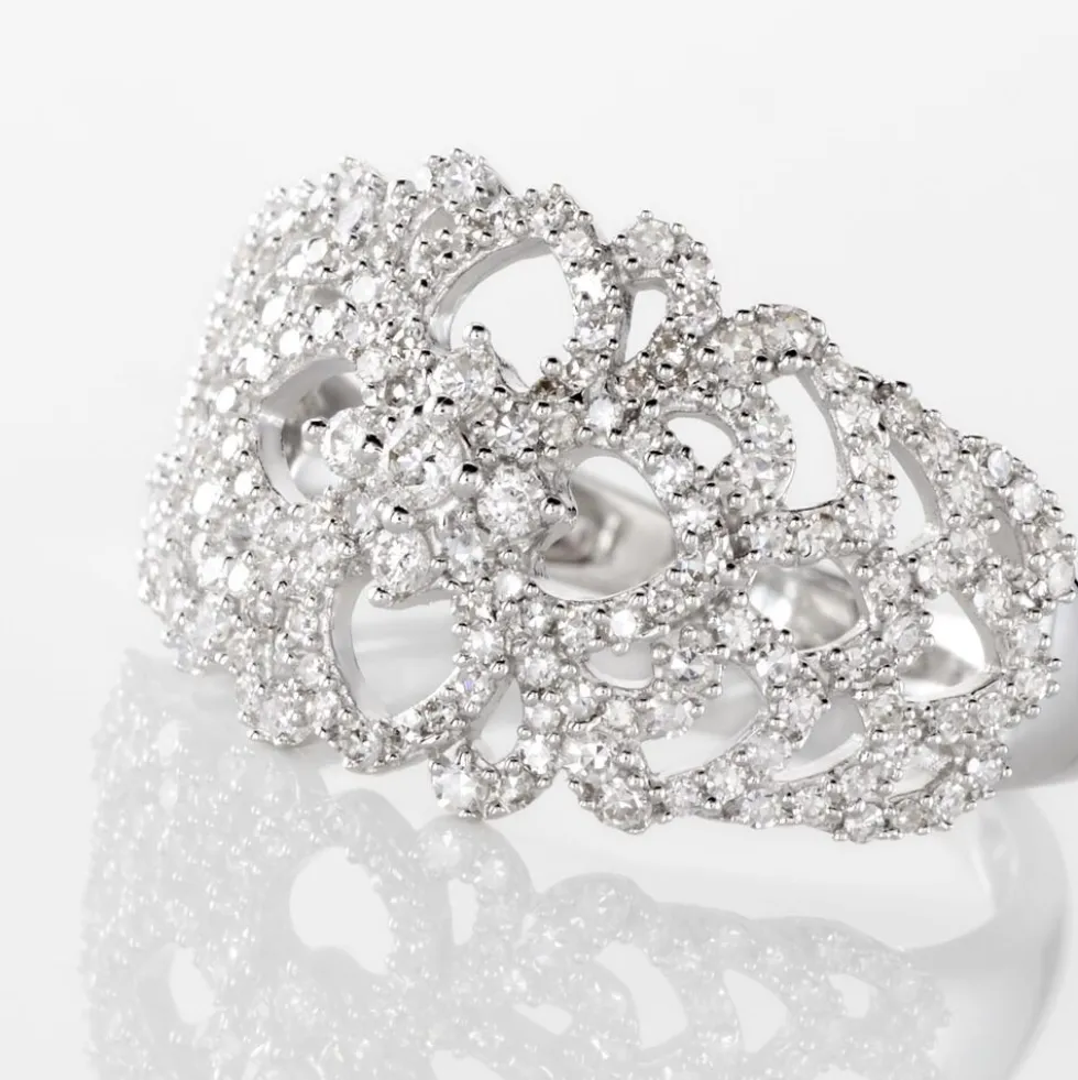 Bague Adanie Or Blanc Diamant
