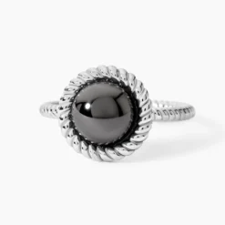 Bague Adelyne Argent Blanc Céramique