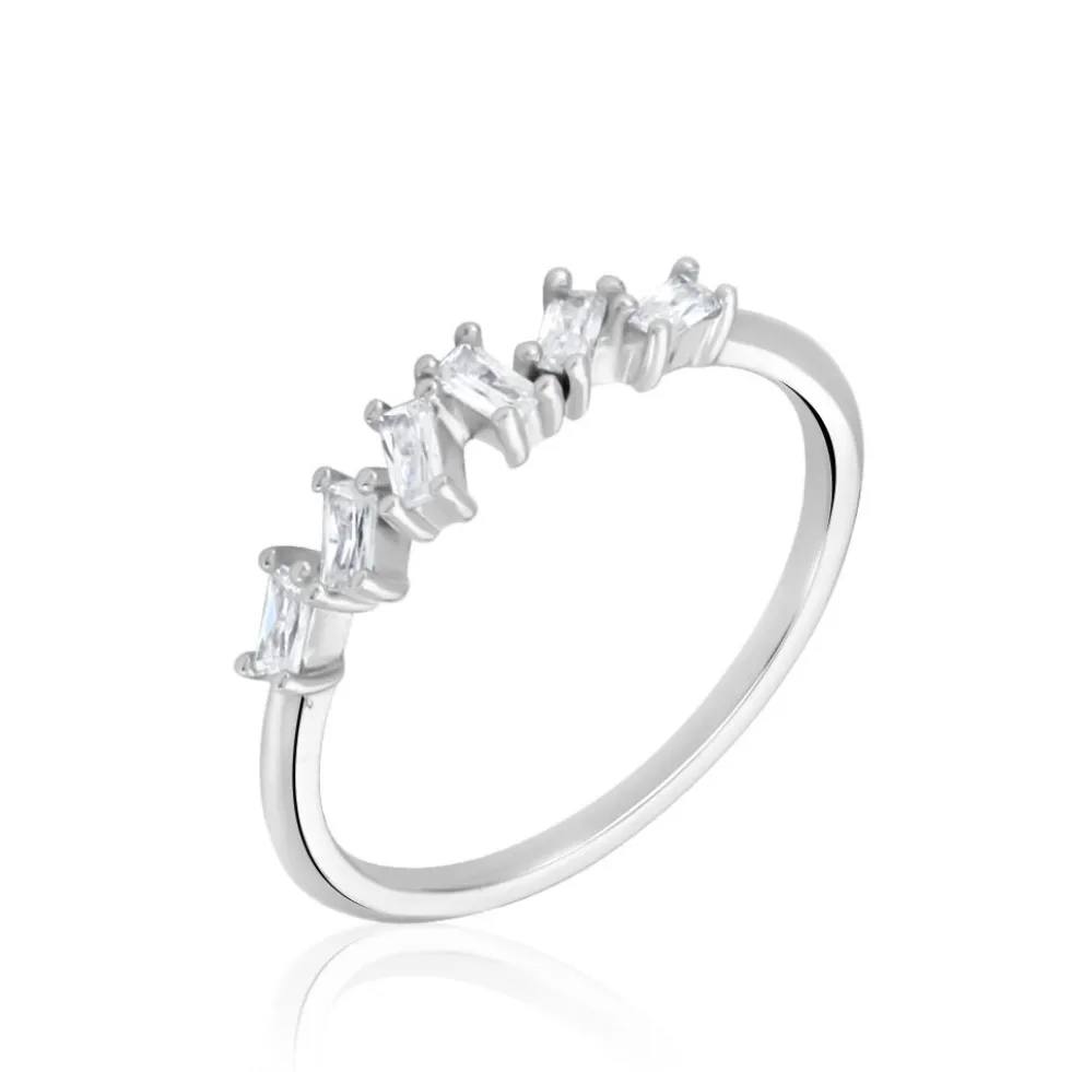 Bague Adonia Argent Blanc Oxyde De Zirconium