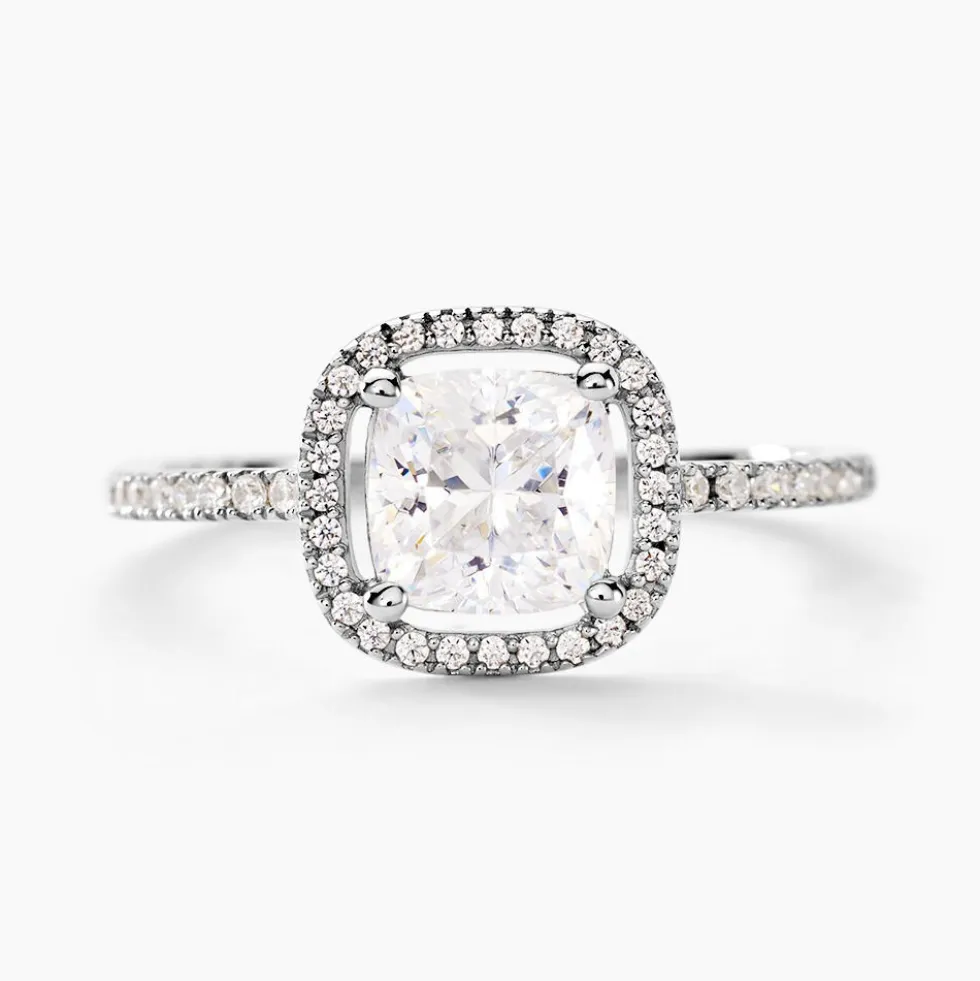 Bague Adrienne Or Blanc Oxyde De Zirconium