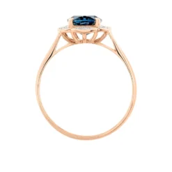 Bague Adryene Or Rose Topaze Et Oxyde De Zirconium