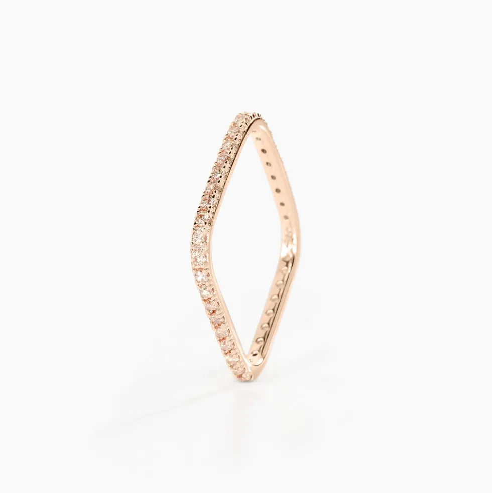 Bague Aeselya Argent Rose Oxyde De Zirconium