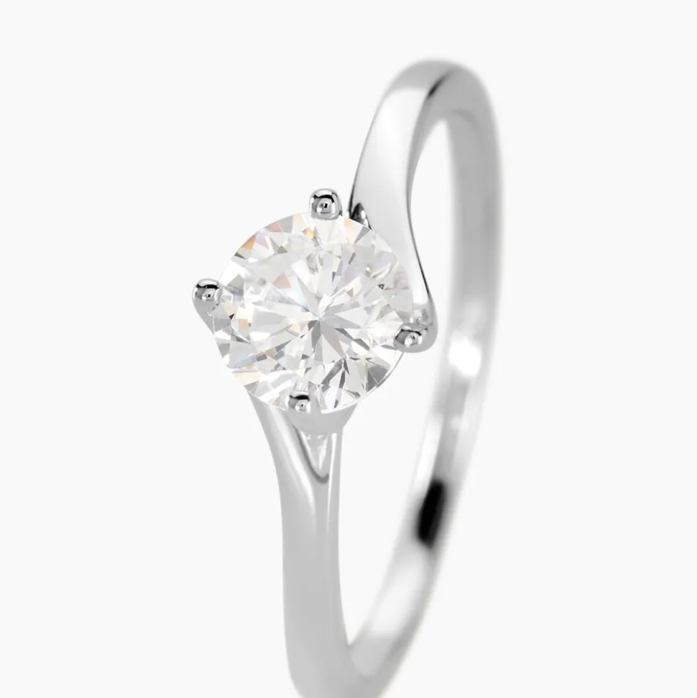 Bague Afsa Argent Blanc Oxyde De Zirconium