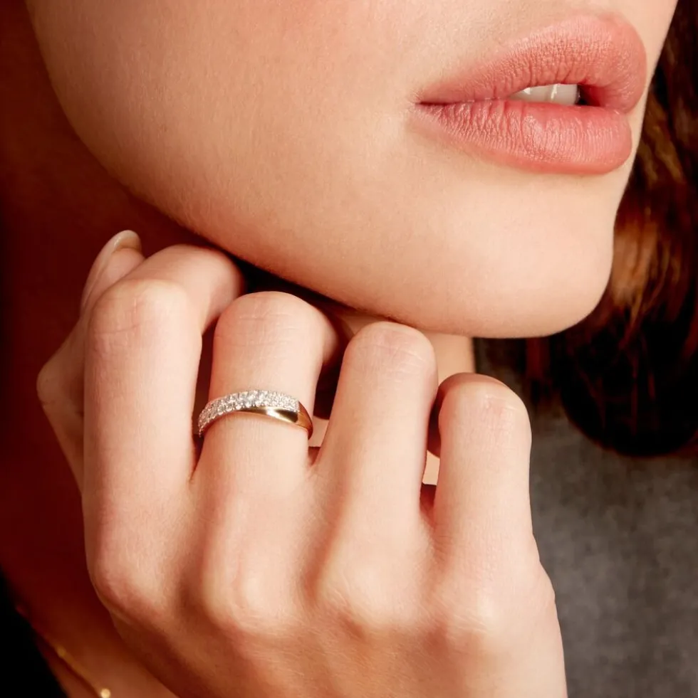 Bague Aglae Or Jaune Oxyde De Zirconium