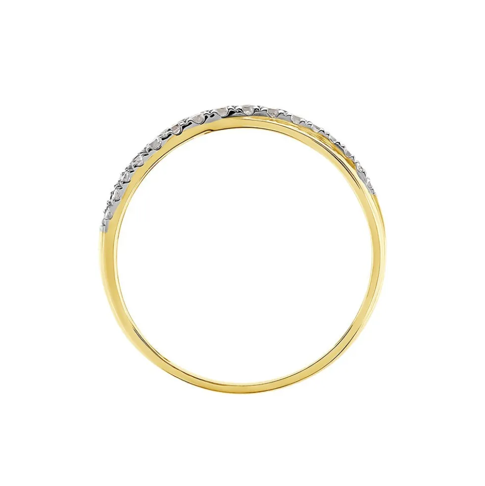 Bague Aglae Or Jaune Oxyde De Zirconium