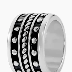 Bague Alban Argent Blanc