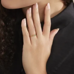 Bague Alisha Or Jaune Emeraude