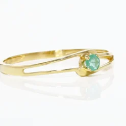 Bague Alisha Or Jaune Emeraude