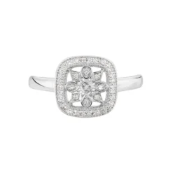 Bague Alixia Or Blanc Diamant