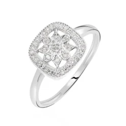 Bague Alixia Or Blanc Diamant