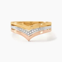 Bague Alix Or Tricolore Diamant