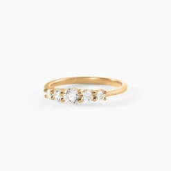 Bague Allice Plaqué Or Jaune Oxyde De Zirconium