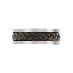 Bague Ally Acier Blanc