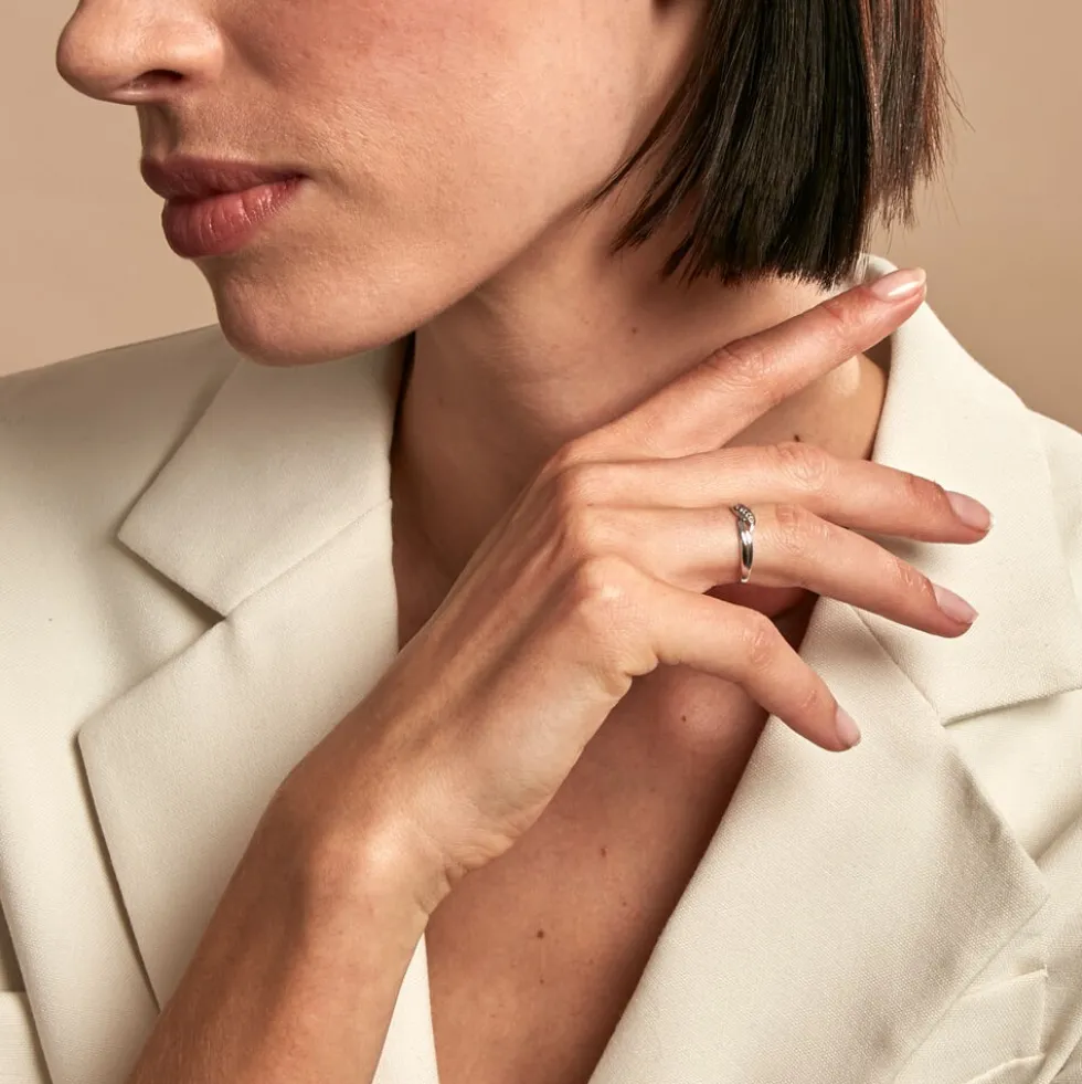Bague Amayas Or Blanc Diamant