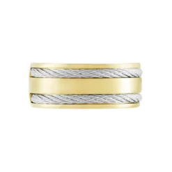 Bague Andro Acier Bicolore