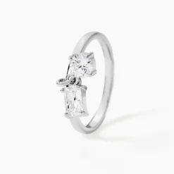 Bague Aoibhin Argent Blanc Oxyde De Zirconium