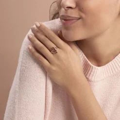 Bague Argent Blanc Accorus Ambre