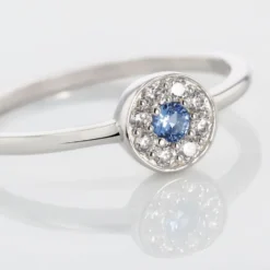 Bague Argent Blanc Auxana Oxyde De Zirconium