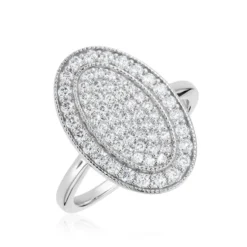 Bague Argent Blanc Eligia Oxydes De Zirconium