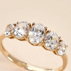 Bague Astarte Or Jaune Oxyde De Zirconium